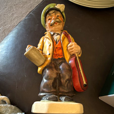Friedel Germany Handgemalt Hand Painted Ceramic Musician Figurine Violin Mug picture