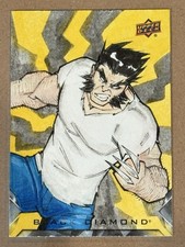 2020-2021 MARVEL UD UPPER DECK BLACK DIAMOND WOLVERINE ART SKETCH 1/1 CARD picture