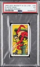 1983 GEO. BASSETT & CO. LTD. DC SUPER HEROES #48 PLASTIC MAN PSA 5 picture