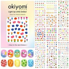 15 Sheets of Nail Stickers for Kids - 735 Cute Nail Stickers - 3d Set of 15 picture