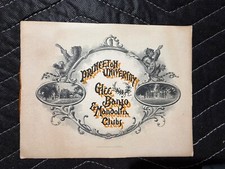 ANTIQUE 1895 Princeton Glee, Banjo & Mandolin Clubs Carnegie Hall Concert RARE picture