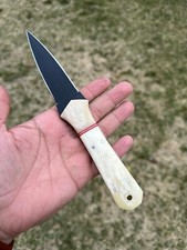 Best Boot Knife Carbon Steel Fixed Double Edged Blade Full Tang Ideal Outdoor picture