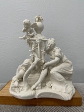 Antique Nymphenburg Porcelain Group Eavesdropper at the Well Bustelli Figurine75 picture