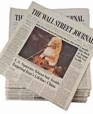 The Wall Street Journal Newspaper LOT/13 August 17 - 31 2026 Complete Unread picture