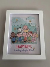 DaySpring Peanuts Happiness is Smiling with your Friends Framed Wall Decor Boxed picture