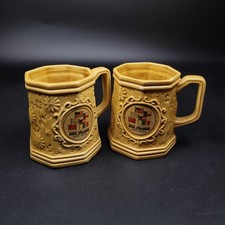 vintage ceramic Six Flags over Texas  souvenir Cupa  made in Japan Lot Of 2  picture