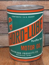 RARE NOS Thoro Lube Northland Motor Oil Waterloo IA Advertising Snowmobile Can picture
