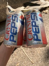 Crystal Pepsi Cans Lot of 3 Unopened empty picture
