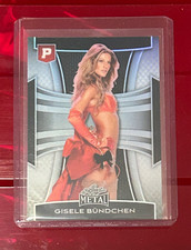 1/1 GISELE BUNDCHEN LEAF METAL PRISTINE SILVER PRISMATIC #1/1 w/ PROOF SSP RARE picture
