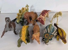 Vintage Modern Dinosaur Plastic Toy Figure Lot 9 Mix Schleich Battat Playskool picture