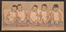 Vintage 1935-1941 Dionne Quintuplets Lot/ 7 Calendar Tops Corbeil Ontario Canada picture