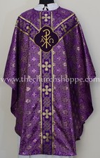 METALLIC VIOLET Gothic vestment and stole set,Gothic chasuble,casula,NEW picture