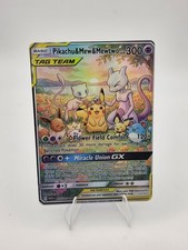 CUSTOM FAN ART Pikachu Mew Mewtwo Holo Card picture