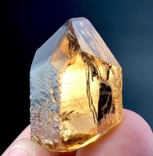 56 Carat Honey Colour Topaz Crystal Specimen From Pakistan  picture