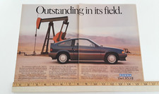 1986 HONDA CRX HF  ORIGINAL 2 PAGE AD picture