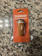 2025 Dunkin’ Donuts Straw Buddy Topper Iced Coffee Cup and Donut Christmas ☕️🍩  picture