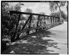 Lancaster MA Atherton Bridge Nashua River 1900s Truss Bridge Bolton Road picture