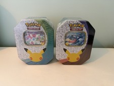 Pokemon 30th Anniversary Tins - Greninja & Sylveon - Seal rip - read description picture