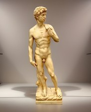 Amilcare Santini Italy Michelangelo David Statue Sculpture 16 Inch 1962 Dated picture