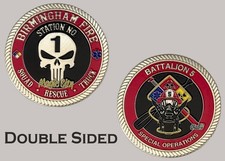 Birmingham Fire Station 1 Battalion 5 Firefighter Challenge Coin  J#25 picture