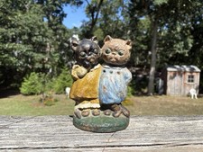 Vintage 1920's-1930's Two Kittens Cast Iron Hubley Mfg Co. Doorstop picture