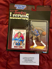 Kenner Starting Lineup Timeless Legends Walt Frazier Autographed Figure w/Card picture