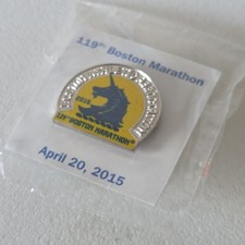 2015 Boston Marathon BAA Pin Boston Athletic Association Unicorn Race Runner picture