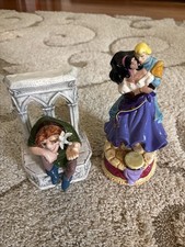 Lot Of 2 Disney Enesco Hunchback Notre Dame Musical Figurine Esmerelda Phoebus picture