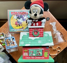 Vintage Mickey Mouse, Disney Souvenir Lot 8 Misc Pieces Christmas Popshots Etc picture