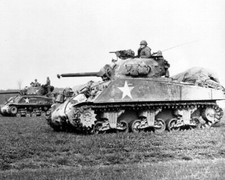US Sherman Tanks on the move 8x10 World War II WW2 Photo Picture 404 picture