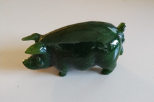 vintage Nephrite Jade Pig 1 1/2
