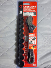 Crescent CPTAW8 11-Piece Pass-Thru Adjustable Wrench Set 3-in-1 Sockets NEW picture