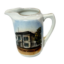 OAK HARBOR OHIO OH Antique Souvenir TOWN HALL  Trinket China Creamer picture