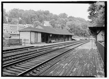 14. Perspective view station, looking W. - Baltimore & Ohio Railroad, picture