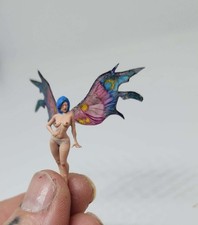Handmade Enchanted Fairy Garden Miniature Crecent Moon Wing Fairy Nude picture