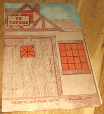 Vtg 1948 Andrew Johnson Hotel YE TAVERN Menu Knoxville TN New Year's Eve picture