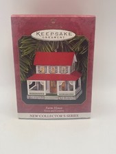 1999 Hallmark Keepsake Farmhouse Ornament Town & Country Collectors Series VTG picture