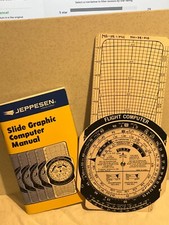 Jeppesen Student Flight Computer CSG & Manual E6B Whiz Wheel picture