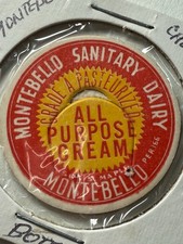 Montebello, CA, Vintage Milk Bottle Cap: Montebello Sanitary Dairy picture
