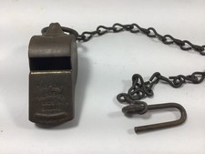 US Army Brass Whistle/Chain THE ACME THUNDERER Meyer NY W10 picture