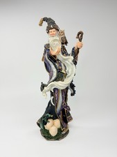 Lenox Mystical Sorcerer Pencil Figure Vintage 12” Tall Wizard Owl Crystal Ball picture