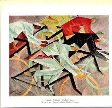 Lyonel Feininger Cyclists 1912 Galerie Ferdinand Moeller Cologne Art Print 4A24 picture