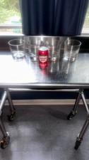VINTAGE SET OF 4 VERY LARGE DOUBLE OLD FASHIONED COCKTAIL GLASSES DOF  picture