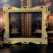 Beautiful old Vintage Wooden Frame Gold ORNATE 26”x22” BEAUTIFUL picture