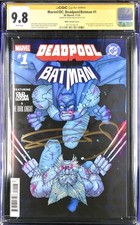 Marvel/DC: Deadpool/Batman #1 Miller 1:50 Variant CGC SS 9.8 Signed Frank Miller picture