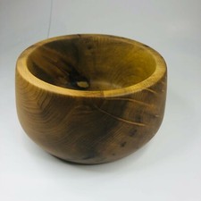 Natural Oregon Myrtlewood Bowl Hand Turned Made in Oregon USA picture
