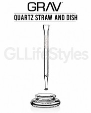 GRAV Quartz Vapor Straw and Dish Tobacco Smoke  ORDERS OVER $30 picture