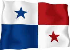 Panama Flag Car Bumper Sticker 5