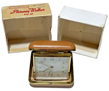 Vintage Phinney-Walker Folding Travel Alarm Clock Germany w/Box PW -27 Working picture