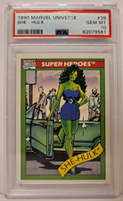 PSA 10 1990 Marvel Universe Impel She-Hulk #39 GEM MINT Trading Card picture